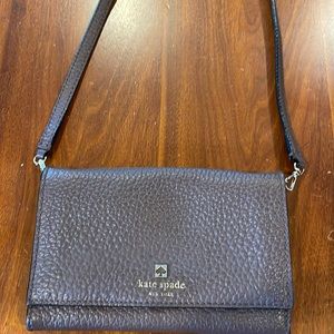Kate Spade Reselling (not first owner) Chocolate Brown Crossbody purse.